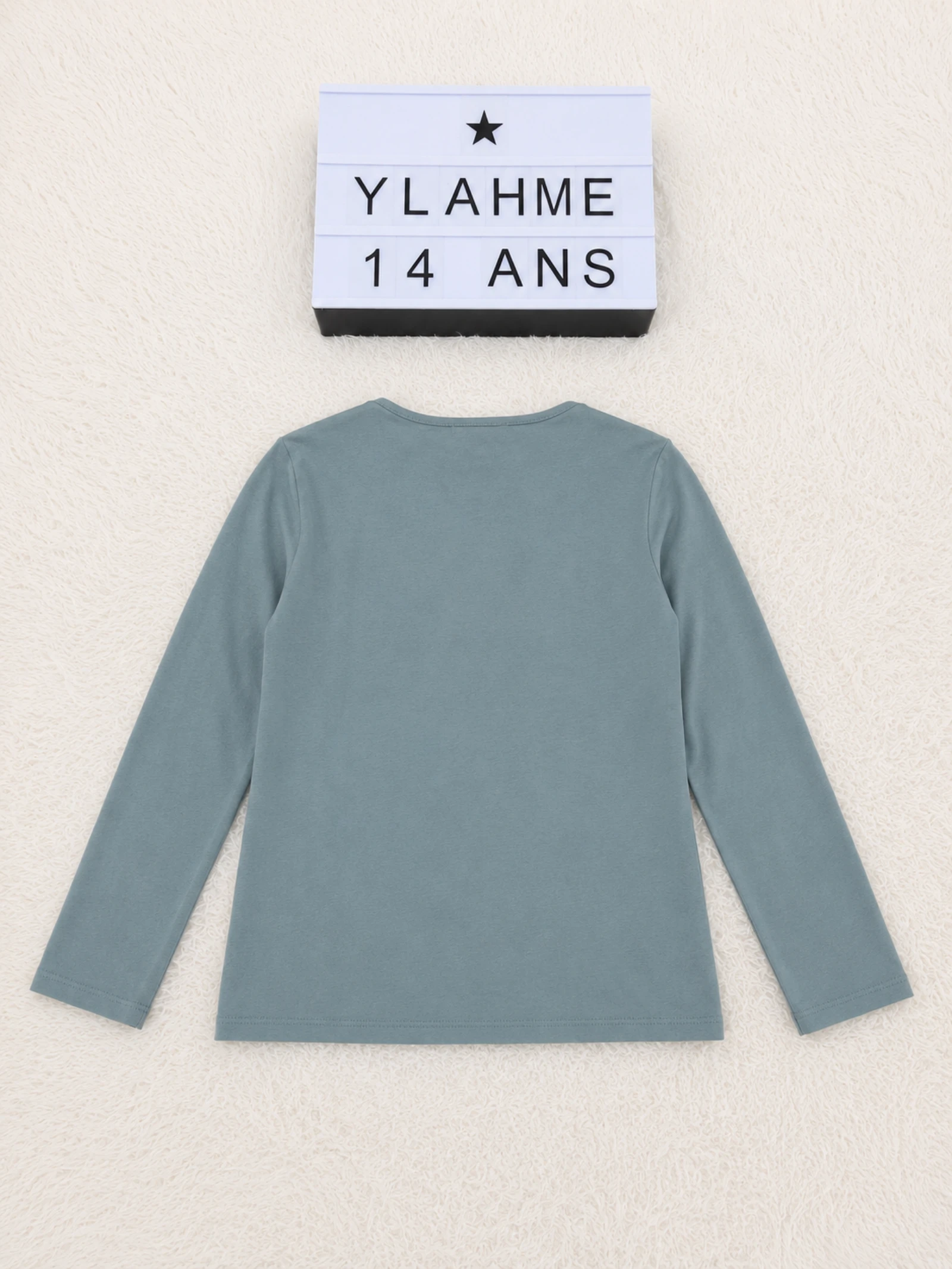 Vertbaudet green grey t-shirt 14 years old dragonflies 👒 – photo 4